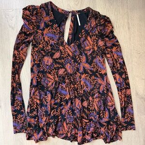 Free People Floral Tunic